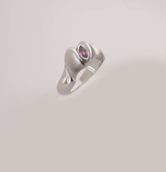 Bague Vague Saphir Rose