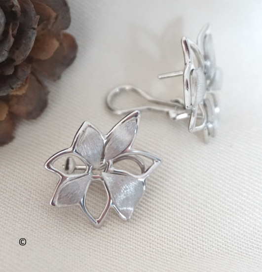 Boucles D’oreilles Petite Fleur Ajourée