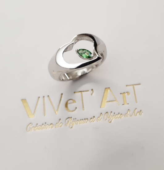 Bague Coeur Tsavorite