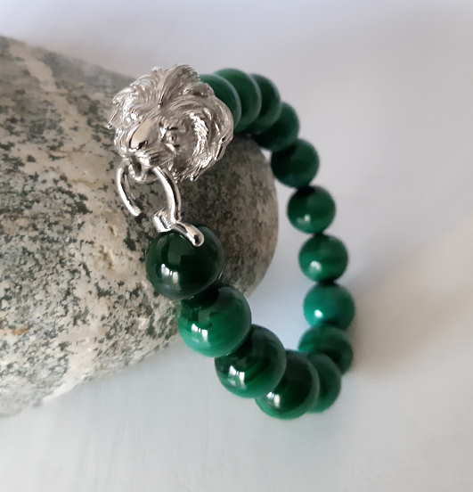 Bracelet Malachite Lion